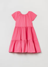 Ovs Kids Girl Short-Sleeved Tiered Dress